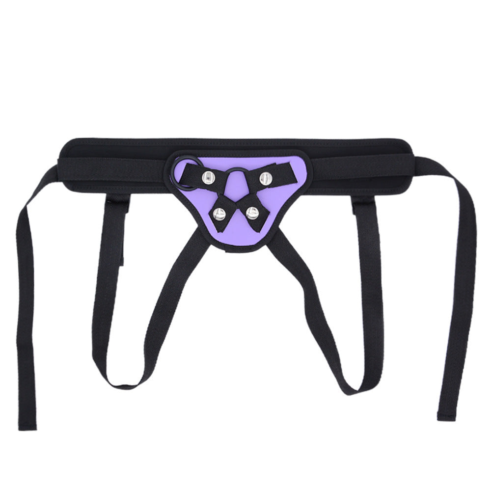 Adjustable lumbar support belt with straps, featuring detachable O-rings for personalized adjustments.