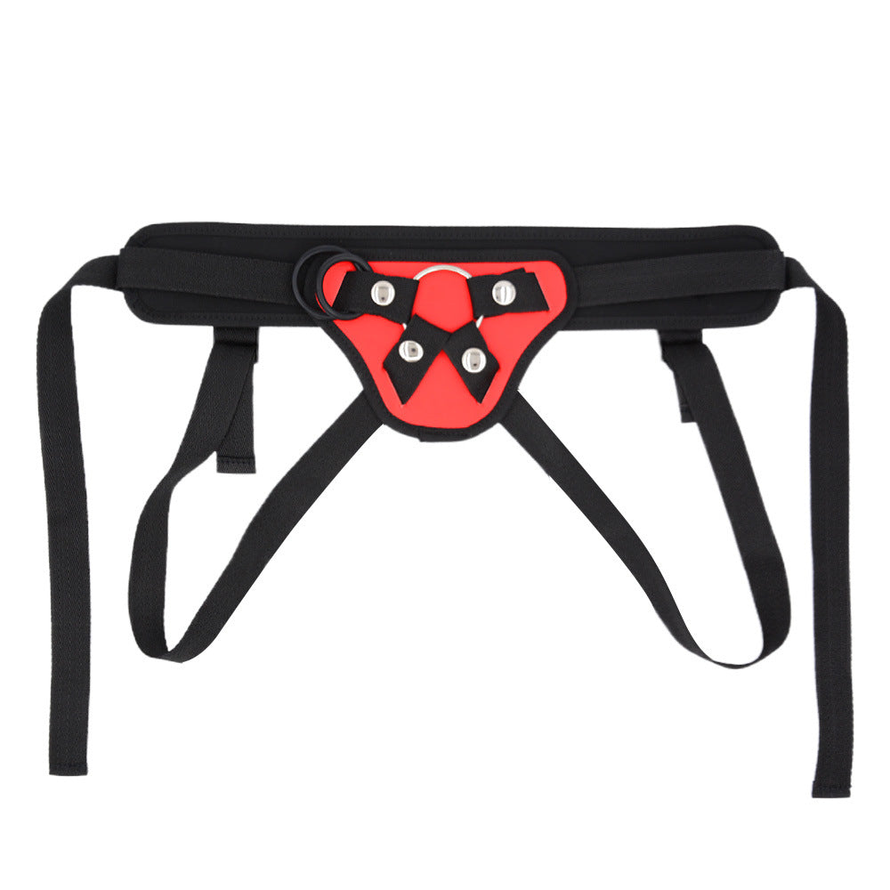 Adjustable lumbar support belt featuring adjustable straps and detachable O-rings for customized support.