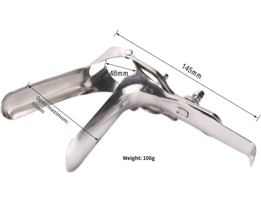 Stainless Steel Vaginal Speculum-length information