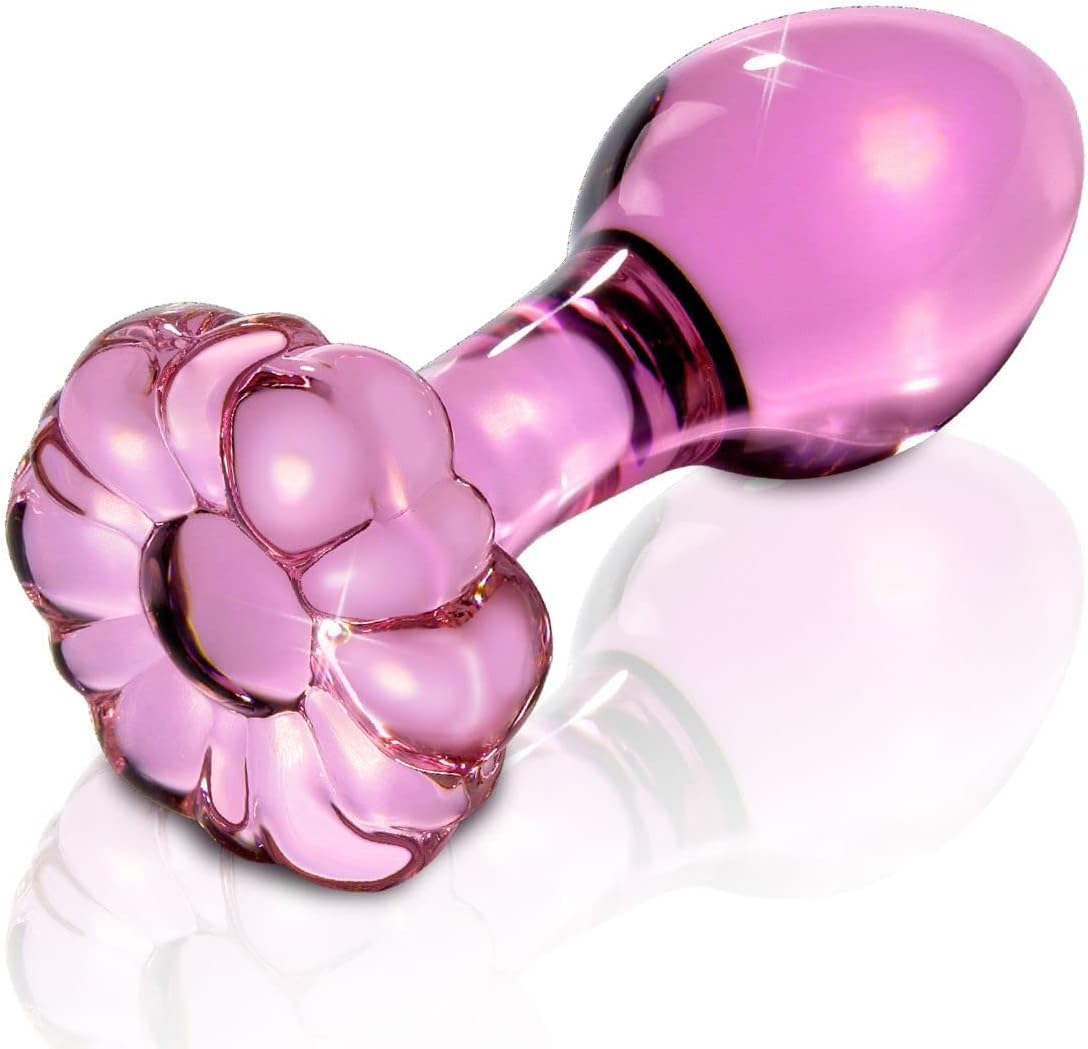 Mini Anal Plug  pink -Side View Actual Photo