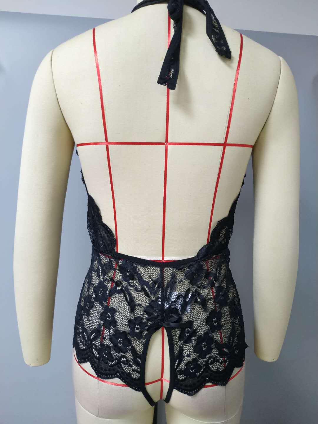 Sexy Plus Size See Through Lingerie-back view