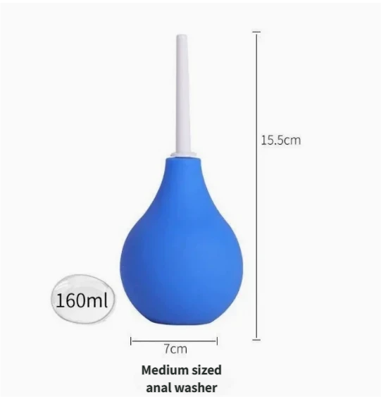 Anal Rinse Bulb – Enema Cleaning Tool for Men & Women, Portable Anal Washer