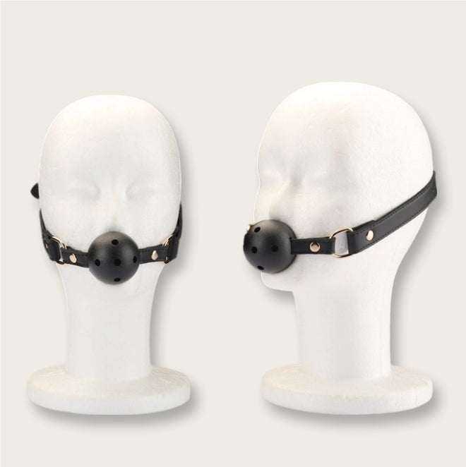 Adjustable Hollow Ball Gag BDSM Fetish Play