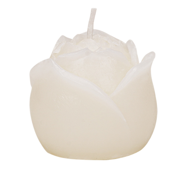 Low-Temperature Play Candle for couple BDSM in the shape of a rose, designed for safe romantic wax play.